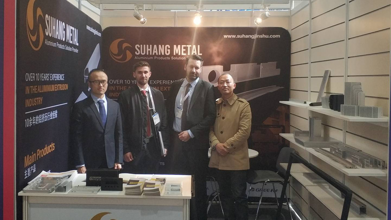 Overseas client auditing aluminum extrusion line